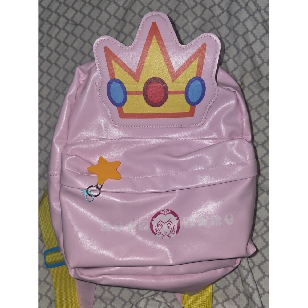 Officially licensed nintendo super Mario Brothers princess peach mini backpack !